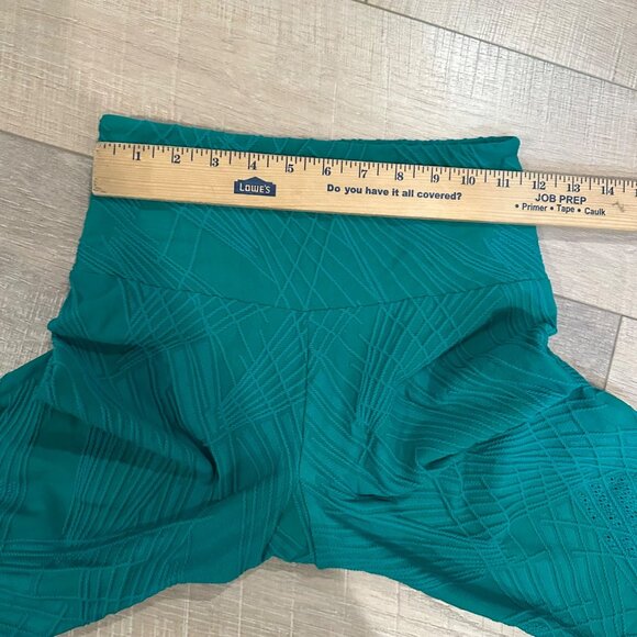 ONZIE WOMENS GREEN TEXTURED 2 PIECE LEGGINGS & SPORTS BRA M/L - Picture 6 of 12